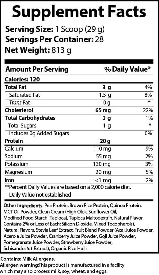 GMA Warrior Max Vegan Protein Vanilla
