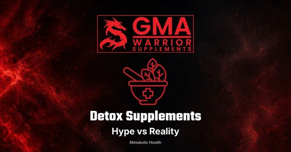 Detox supplement bottles and capsules — hype vs reality, what the research actually shows