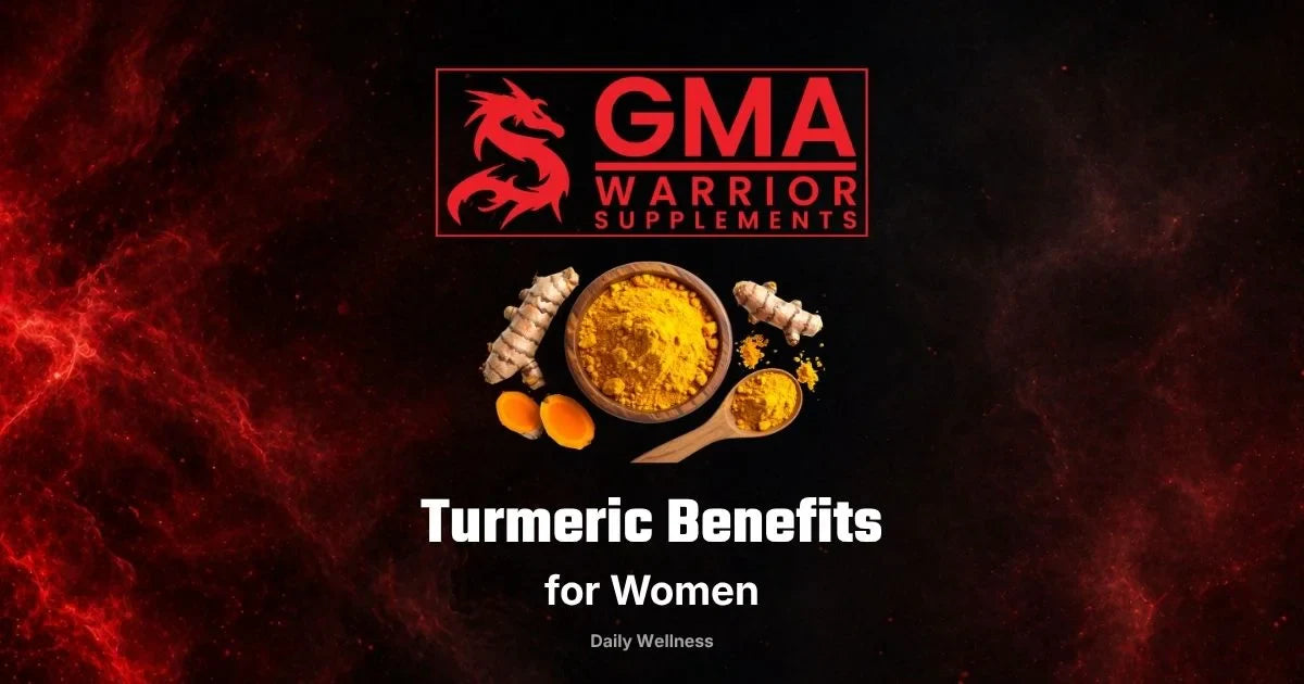 Turmeric benefits for women — curcumin supplement for cycle, menopause, and joint support