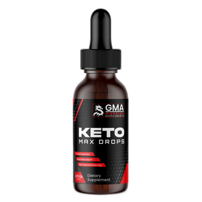 GMA Keto Max Drops supplement - keto diet support with raspberry ketone and garcinia cambogia
