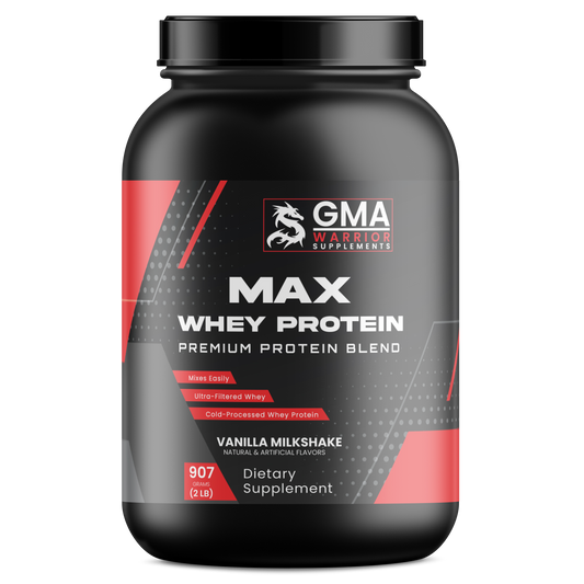 GMA Warrior Max Whey Protein Vanilla Milkshake